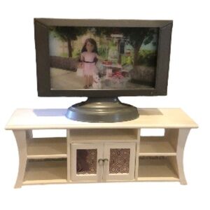 American Girl light up big screen tv with stand